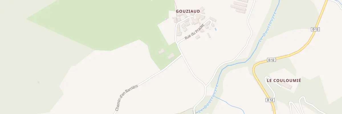 Plan du 2 Che d’En Barriéro à Lieurac