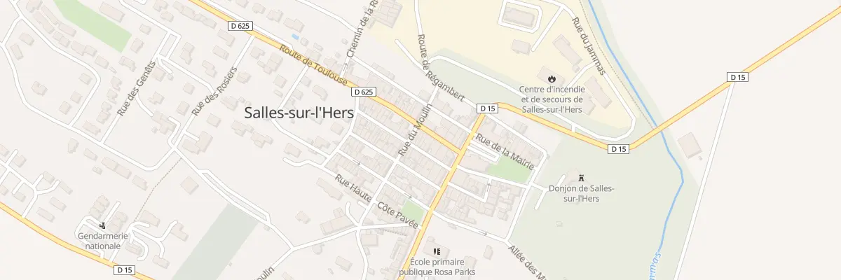 Plan du 21 Grand’Rue à Salles-sur-l’Hers