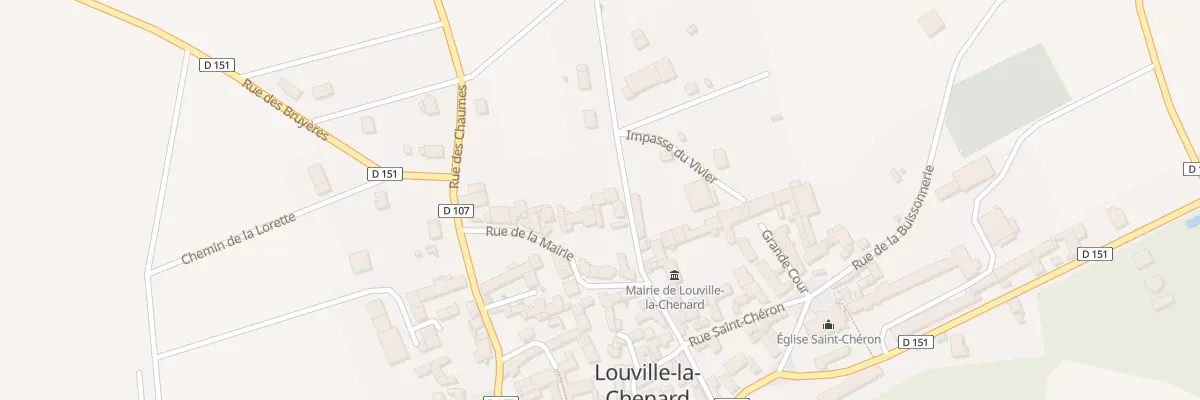 Plan du 3 Rue des Quatre Ormes à Louville-la-Chenard