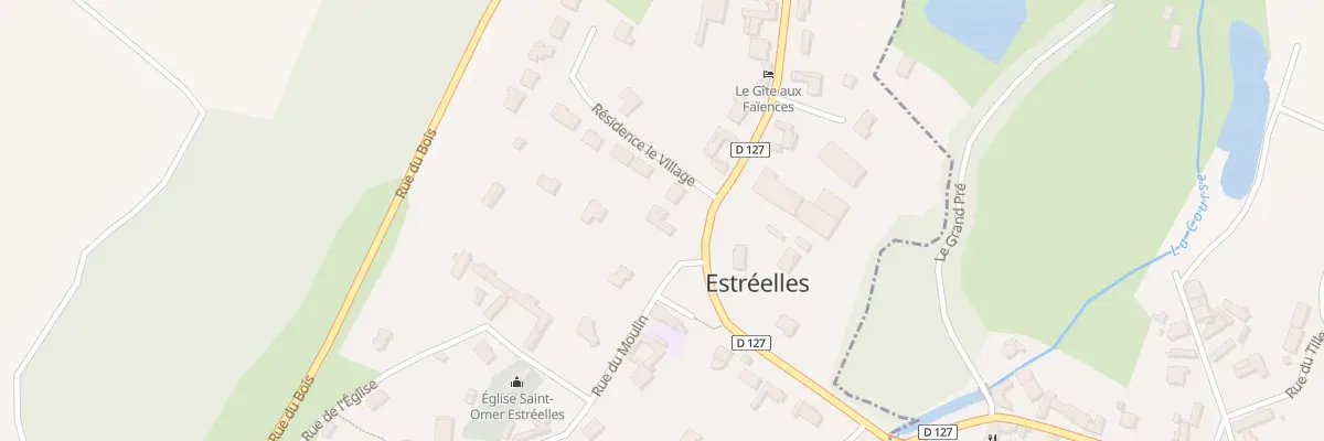Plan du 195 Rue de la Vallée à Estréelles