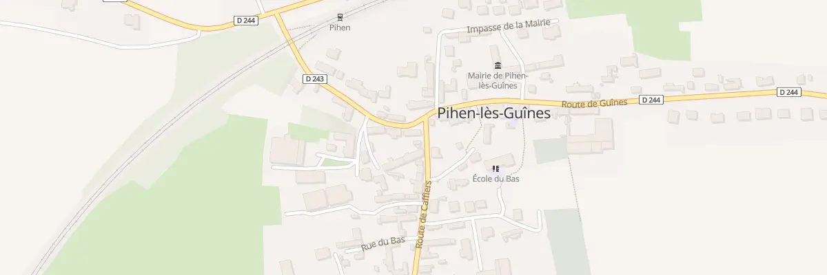 Plan du 208 Rte de Guines à Pihen-lès-Guînes