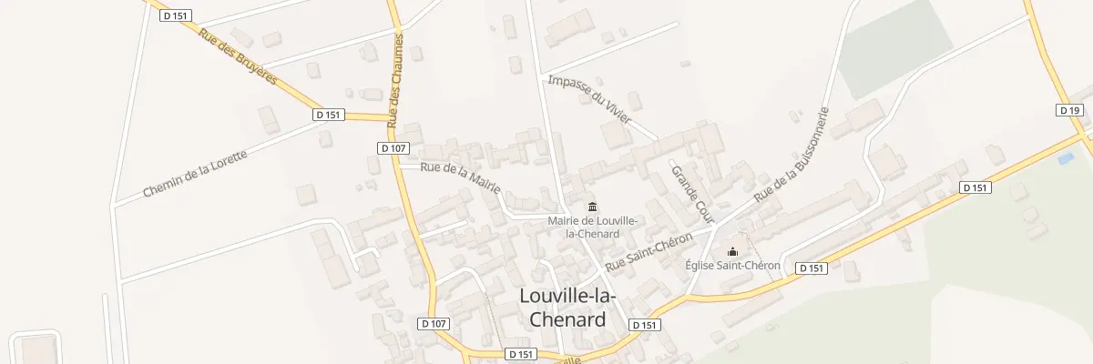 Plan du 1 Rue des Quatre Ormes à Louville-la-Chenard