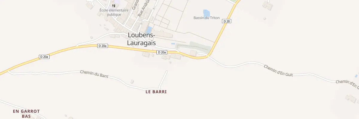 Plan du 121 Le Barri à Loubens-Lauragais