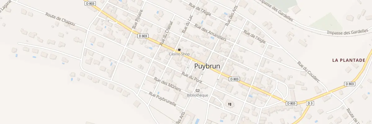 Plan du 415 Rue Nationale à Puybrun