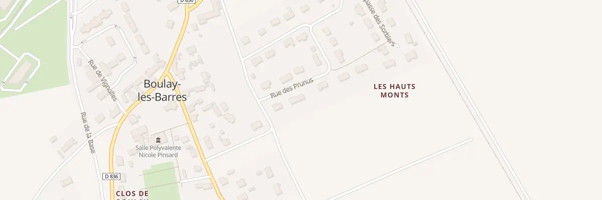 Plan du 6 Rue des Prunus à Boulay-les-Barres