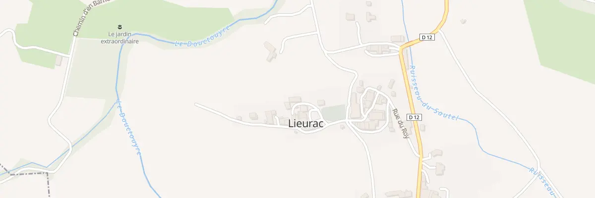 Plan du 43 Lieurac à Lieurac