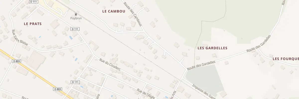 Plan du 5506F Le Couderc à Puybrun