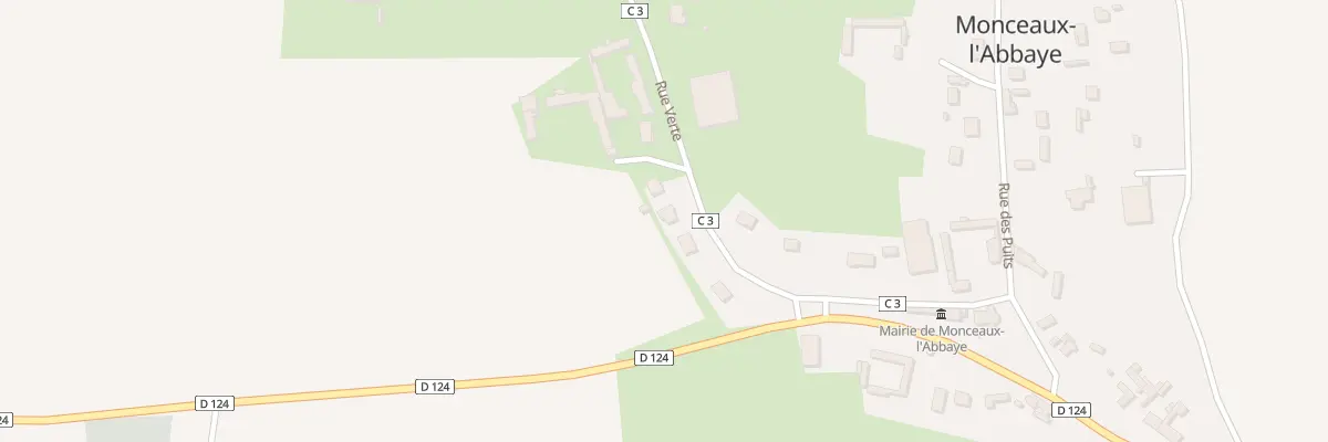 Plan du 1T Rue Verte à Monceaux-l’Abbaye