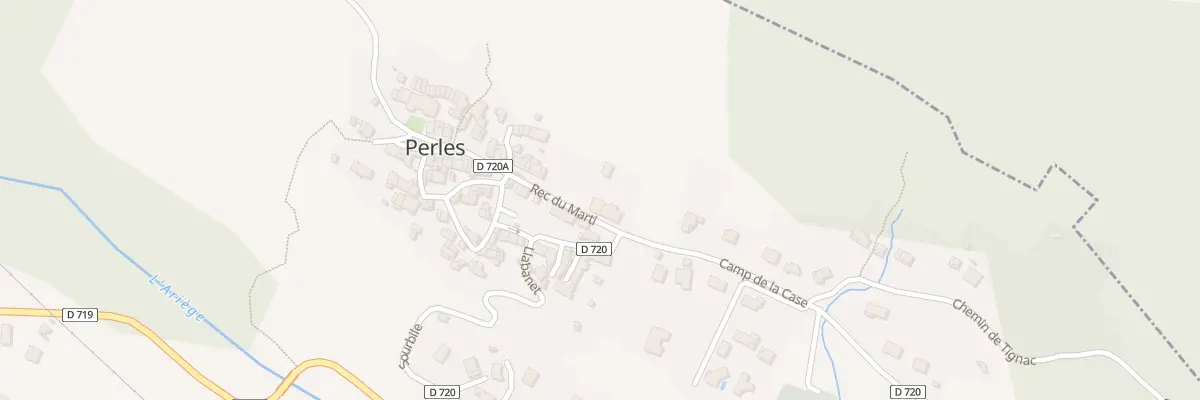 Plan du 2 Rec du Marti à Perles-et-Castelet