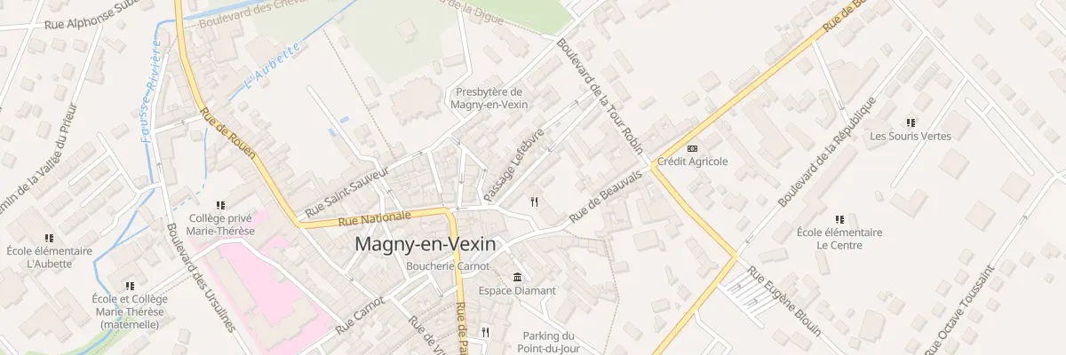 Plan du 1 Pas Hure à Magny-en-Vexin