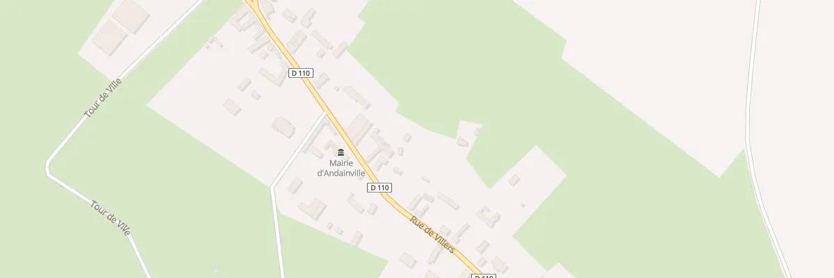 Plan du 13 Rue de Villers à Andainville