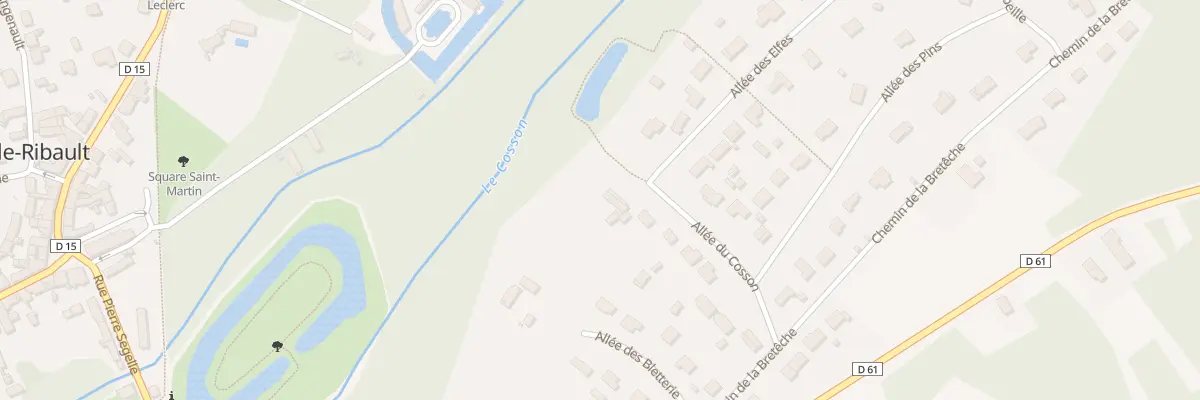 Plan du 179 All du Cosson à Ligny-le-Ribault