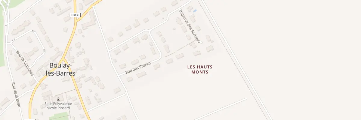 Plan du 12 Rue des Prunus à Boulay-les-Barres