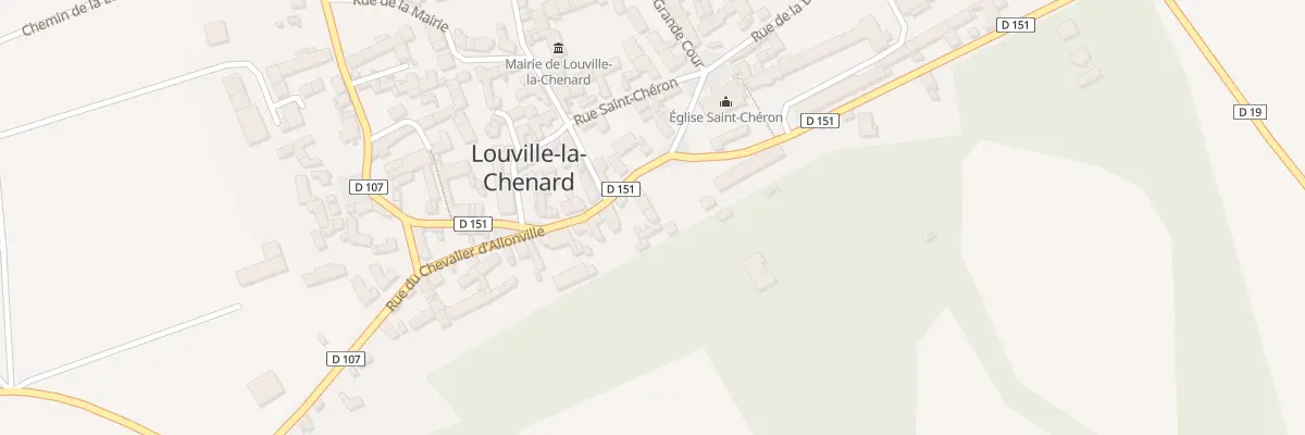 Plan du 2 Pl du Château à Louville-la-Chenard