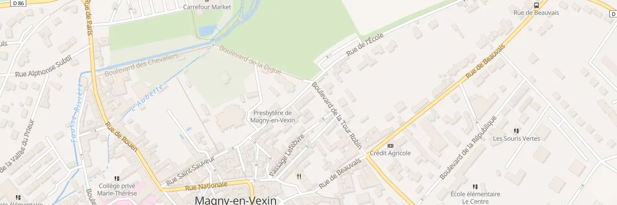 Plan du 18B Rue de l’Ecole à Magny-en-Vexin