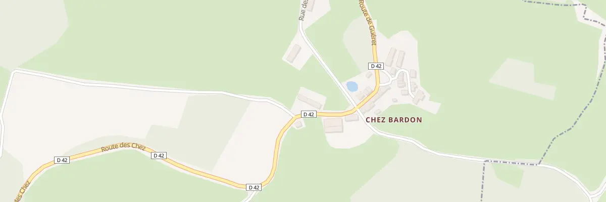 Plan du 2 Chez Bardon à Azat-Châtenet