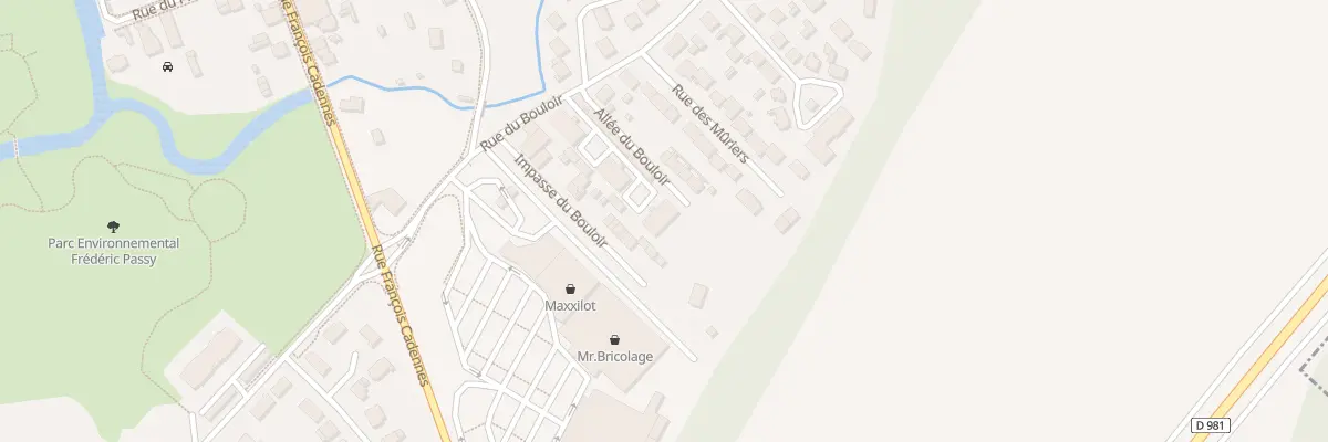Plan du 6 All du Bouloir à Gisors