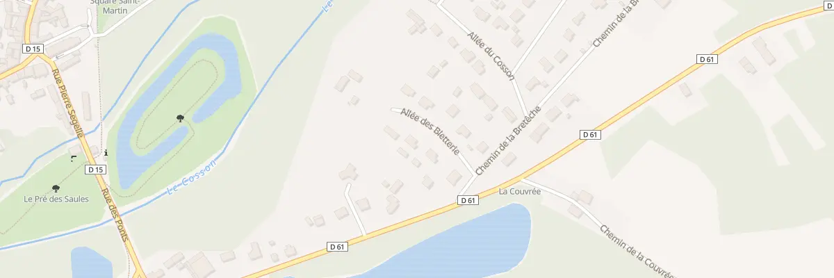 Plan du 71 All de la Bletterie à Ligny-le-Ribault