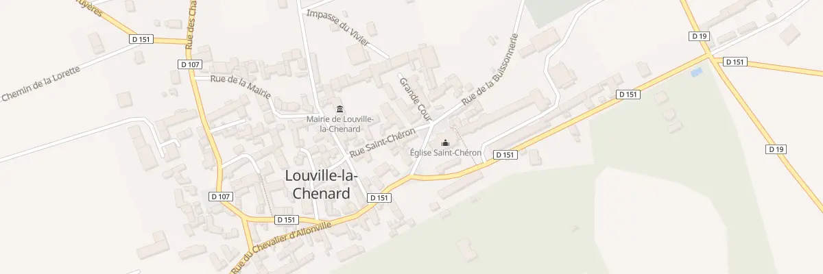 Plan du 2 Pl de l’Eglise à Louville-la-Chenard