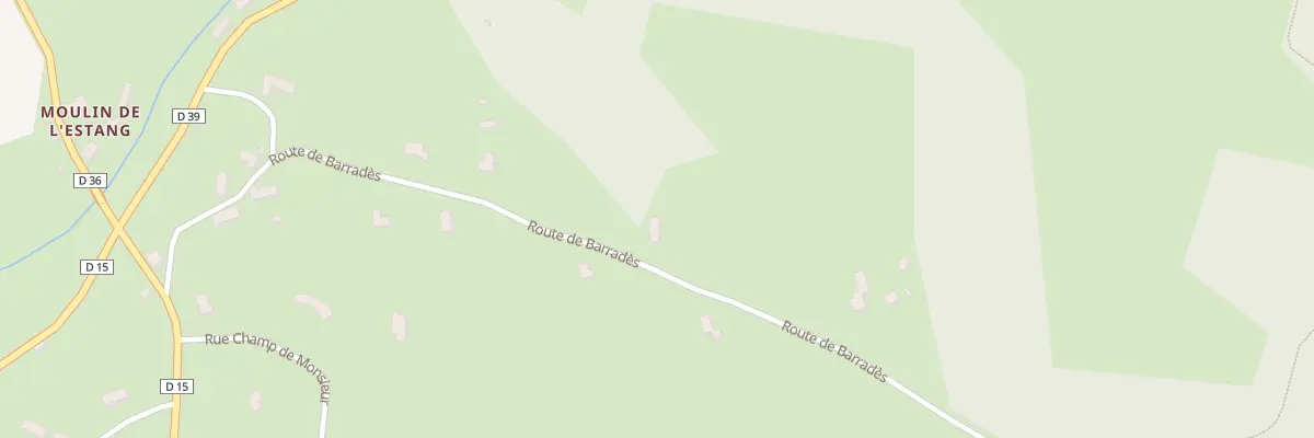 Plan du 5162F Les Estangs à Bio
