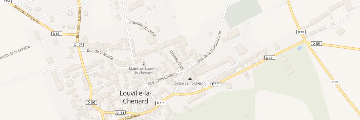Plan du 2 Imp de la Grande Cour à Louville-la-Chenard