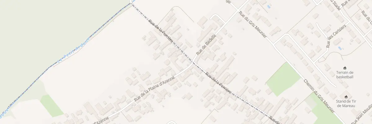 Plan du 1796 Rue de la Plaine d’Azenne à Cléry-Saint-André