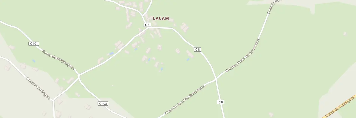 Plan du 5233 Lacam à Loubressac