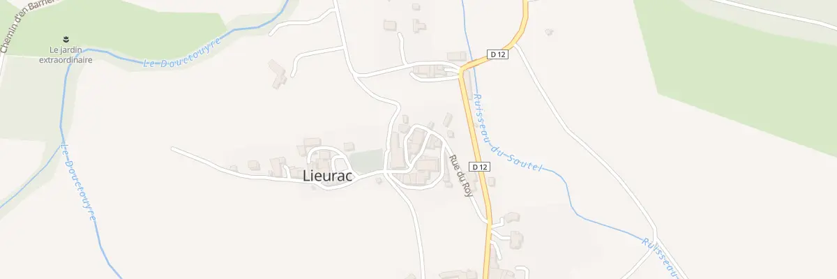 Plan du 2 Rue du Rampaillou à Lieurac