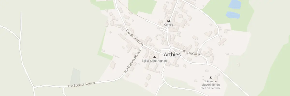 Plan du 8 Rue de la Mairie à Arthies