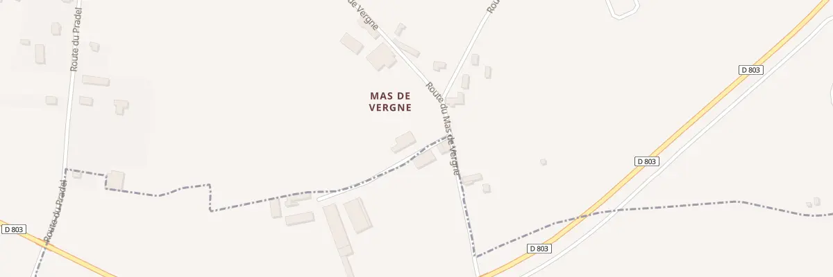 Plan du 540 Rte du Mas de Vergne à Puybrun