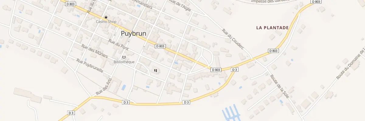 Plan du 5015 Rue Nationale à Puybrun