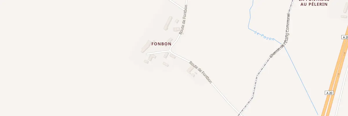 Plan du 13 Fontbon à La Chapelle-Saint-Laurian