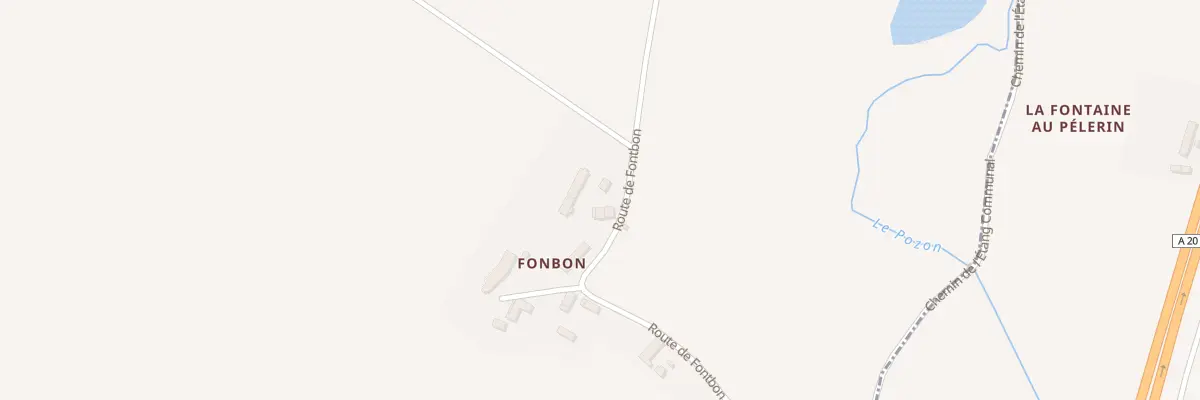 Plan du 1 Fontbon à La Chapelle-Saint-Laurian
