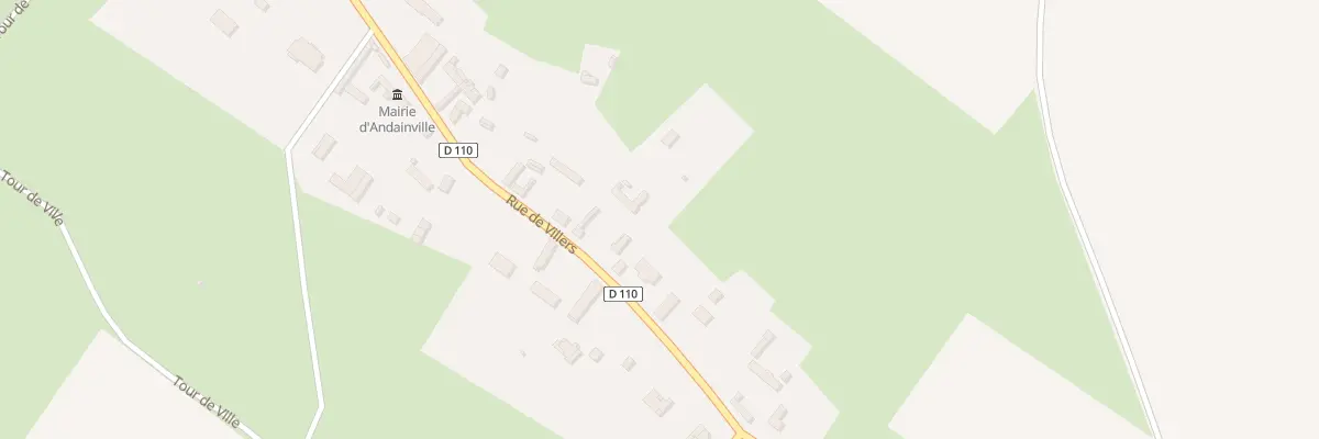 Plan du 23 Rue de Villers à Andainville