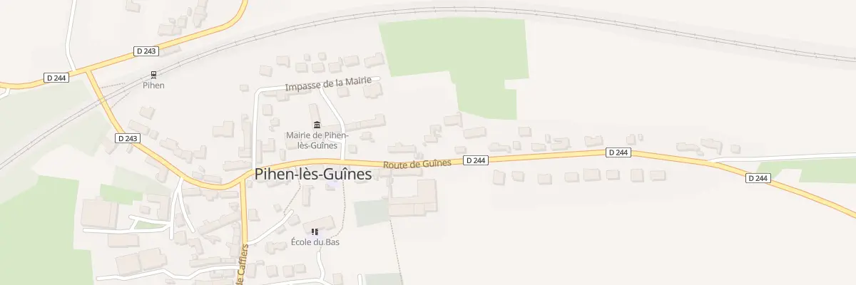 Plan du 423 Rte de Guines à Pihen-lès-Guînes