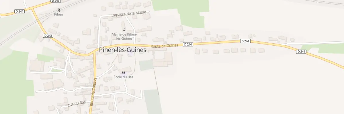 Plan du 394 Rte de Guines à Pihen-lès-Guînes