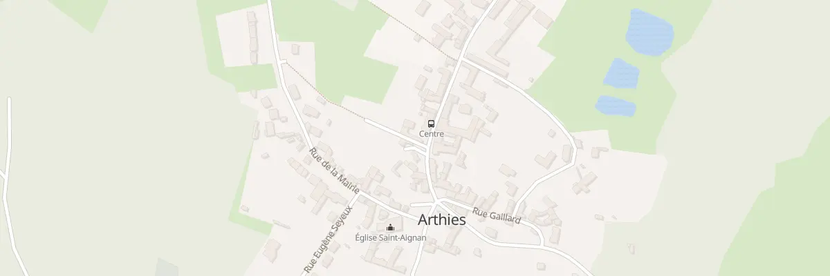 Plan du 20 Rte Nationale à Arthies