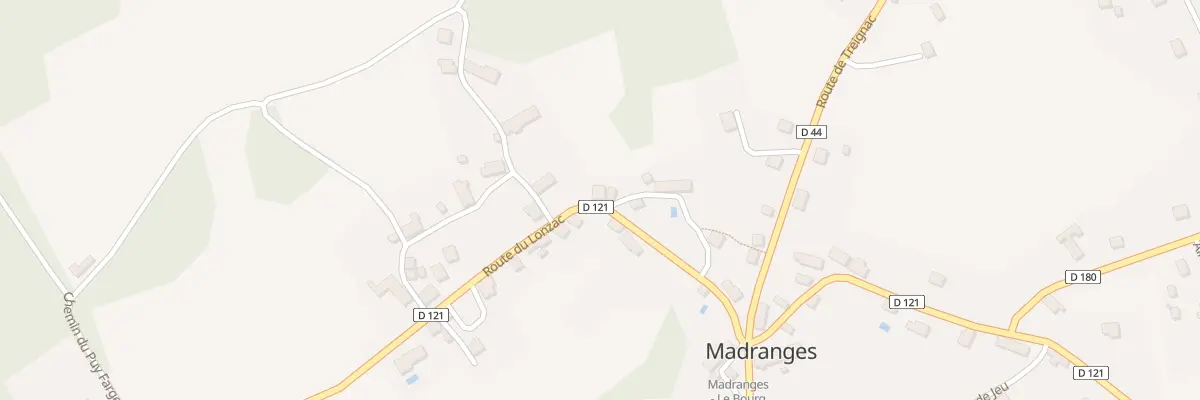 Plan du 6 Rte du Lonzac à Madranges