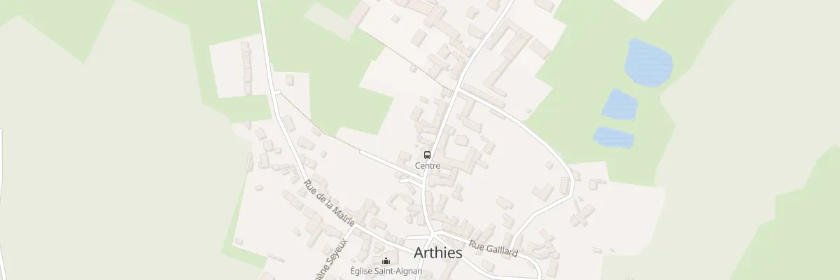 Plan du 26 Rte Nationale à Arthies