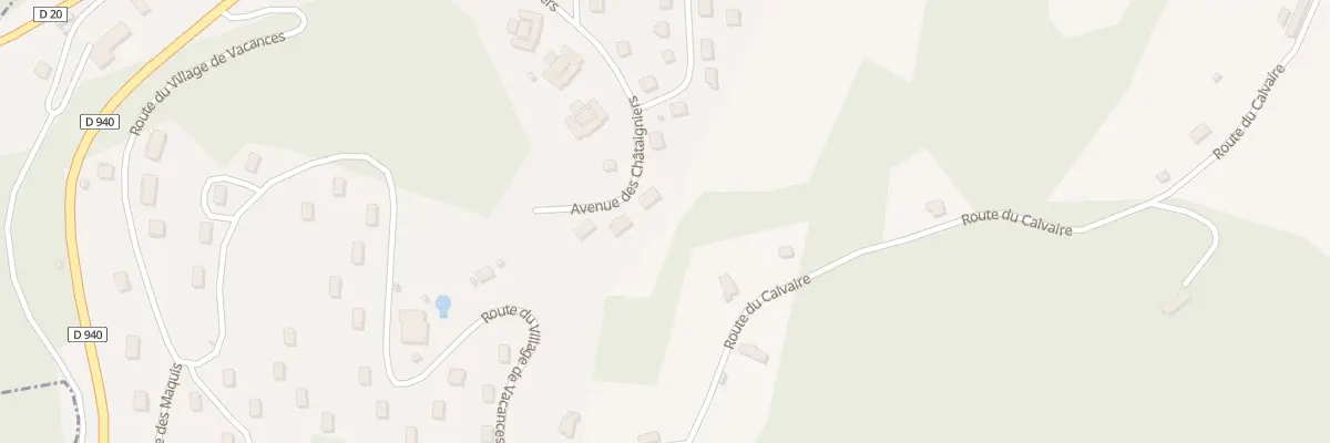 Plan du 9 Av des Chataigniers à Treignac