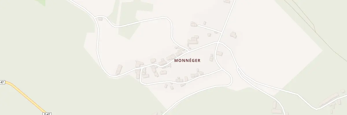 Plan du 5 Monneger à Bussière-Dunoise