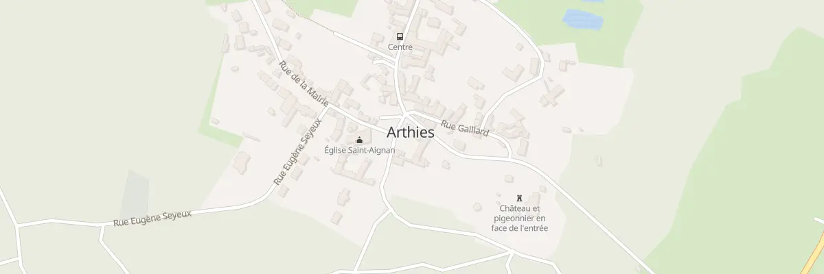 Plan du 14 Rte Nationale à Arthies