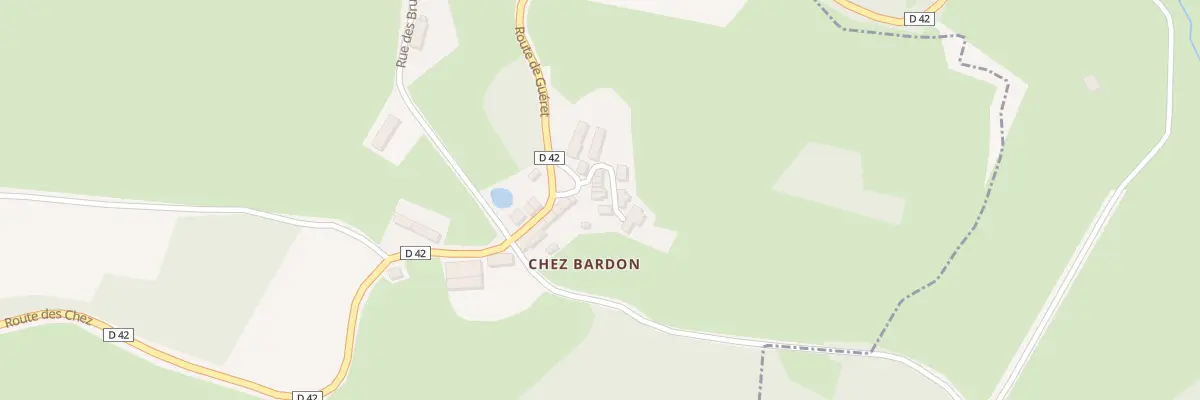 Plan du 4 Chez Bardon à Azat-Châtenet