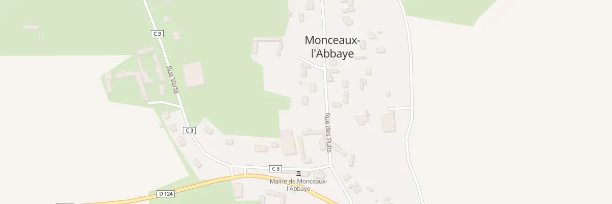 Plan du 1B Rue des Puits à Monceaux-l’Abbaye