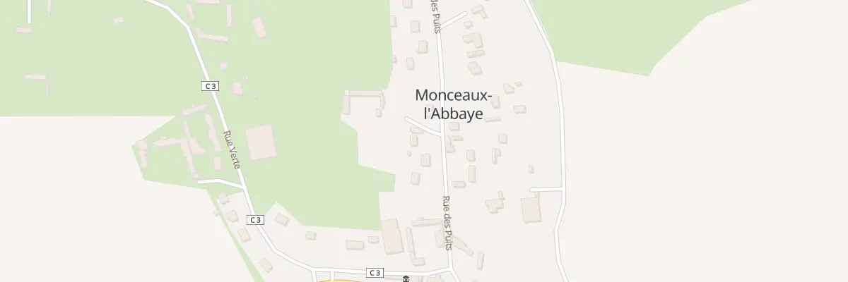 Plan du 3 Rue des Puits à Monceaux-l’Abbaye