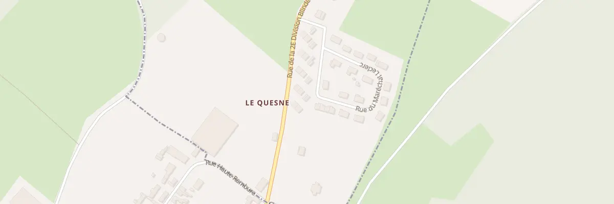 Plan du 19 Rue de la 2e Division Blindee au Quesne