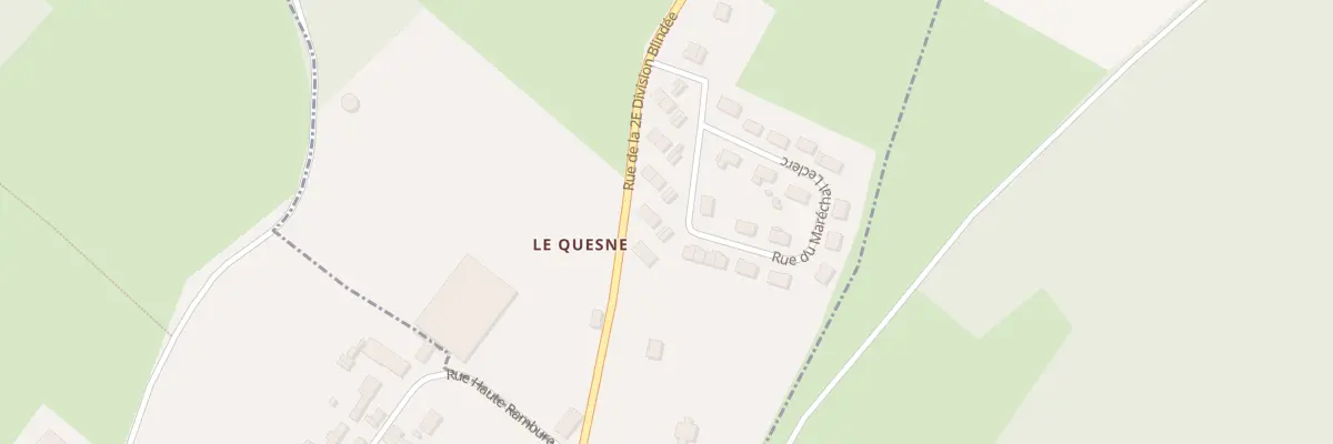Plan du 17 Rue de la 2e Division Blindee au Quesne