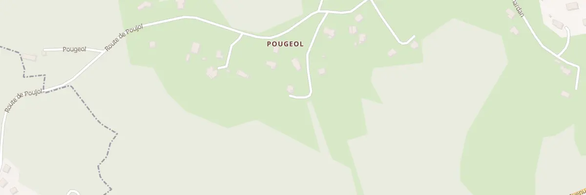 Plan du 45 Pougeol à Chanac-les-Mines