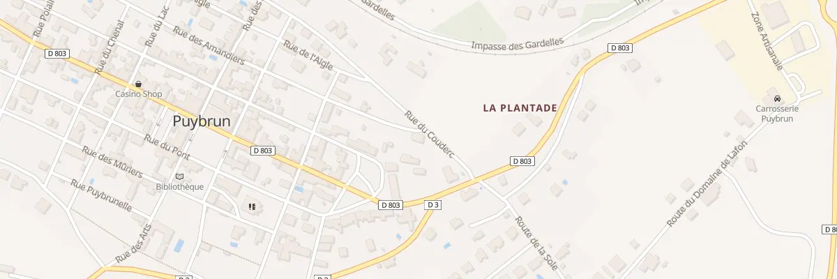 Plan du 5049 Rue du Couderc à Puybrun