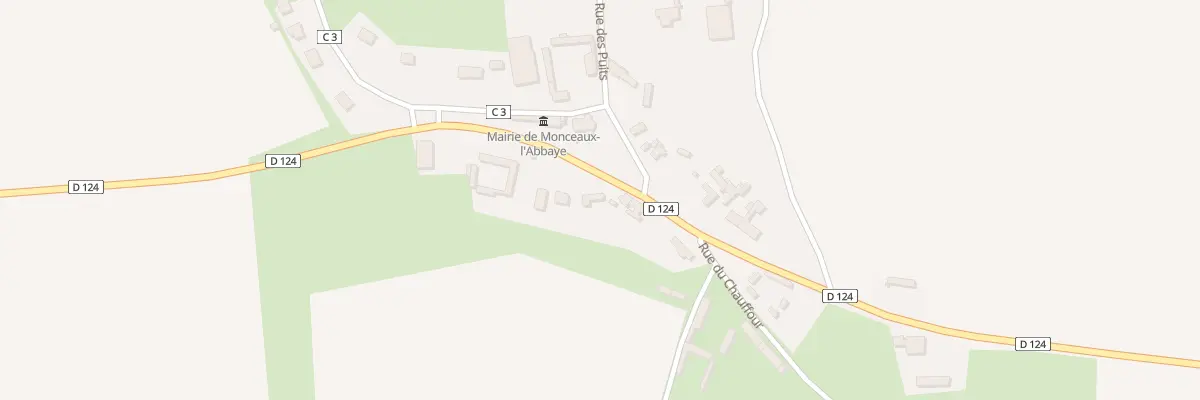 Plan du 4 Rue du Grand Chemin à Monceaux-l’Abbaye